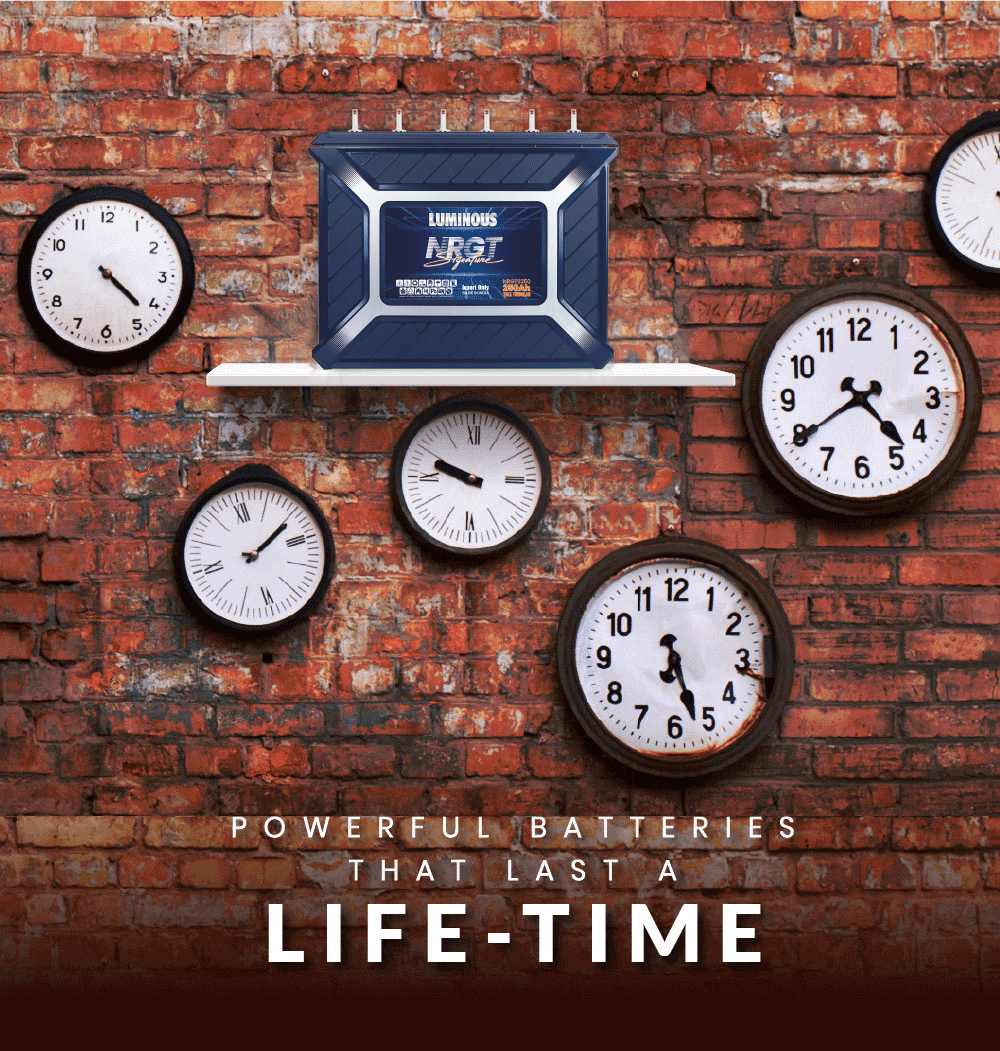 Powerful batteries that last a life-time Powerful batteries that last a life-time