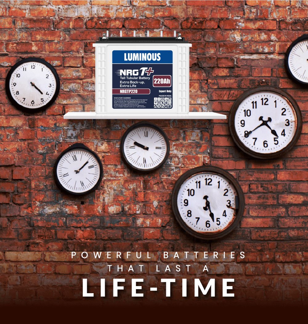 Powerful batteries that last a life-time Powerful batteries that last a life-time