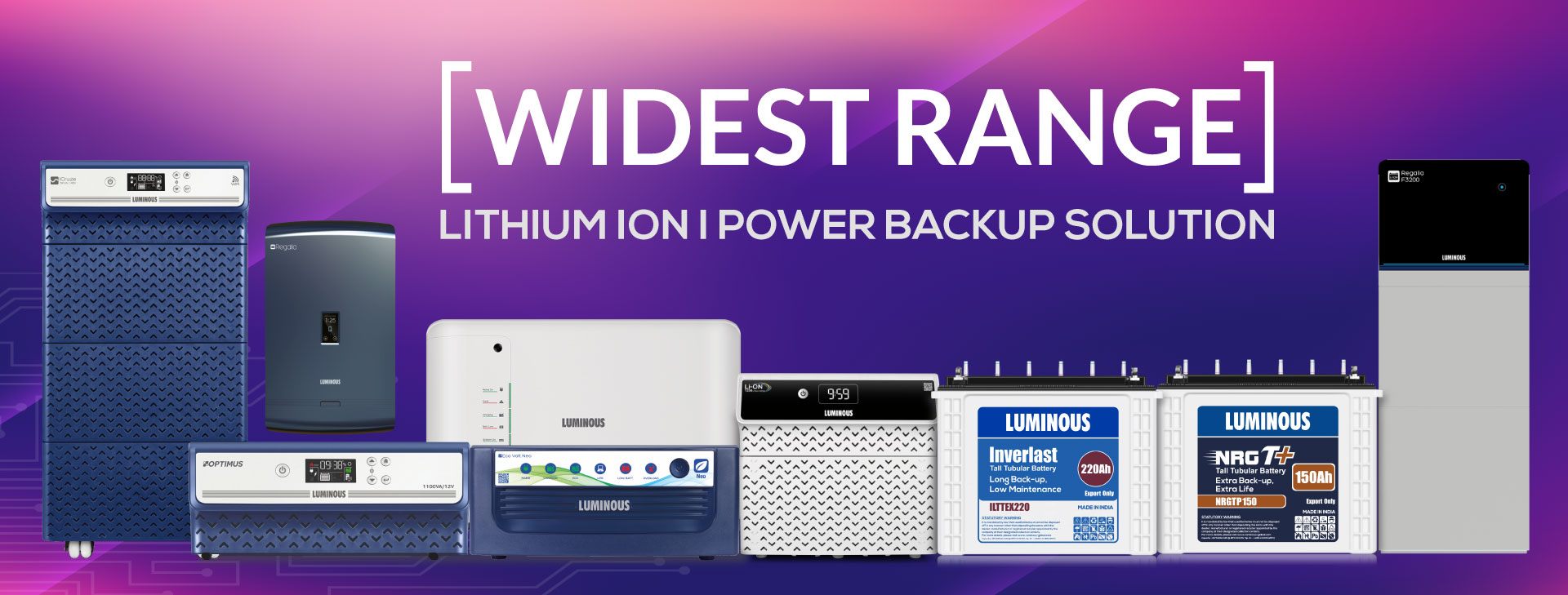 Luminous lithium ion Power Backup Solutions